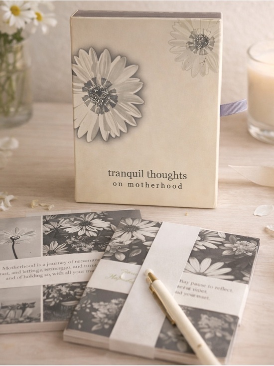 Other - Tranquil Thoughts on Motherhood Note Card Set | Floral Stationery Gift 20 Cards
